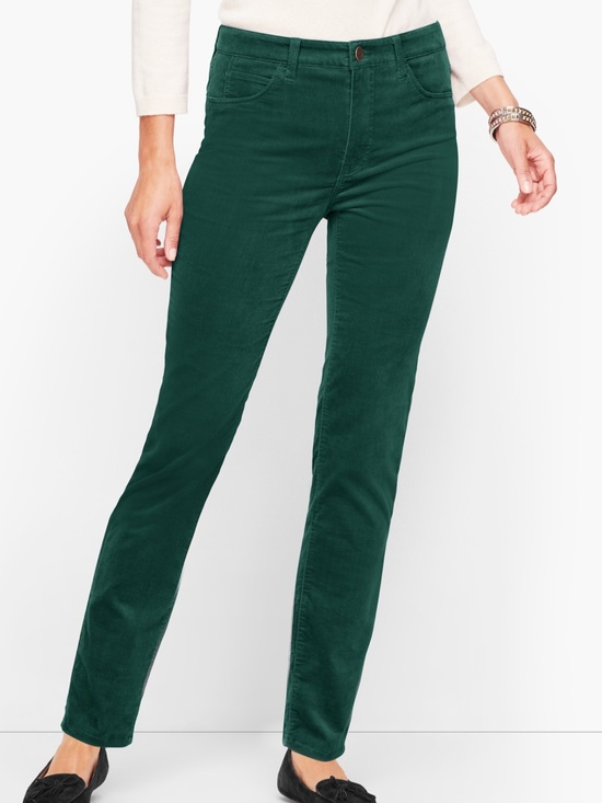 Talbots Pants - Talbots Velveteen High Waist Straight Leg Jeans
